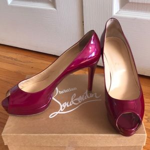 Christian Louboutin Peep Toe Platform Pump